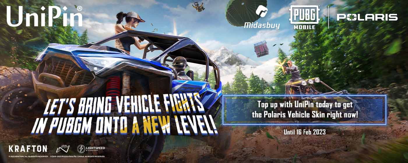Take Vehicle Fights To a New Level in PUBGM With The New Polaris Vehicle Skin!